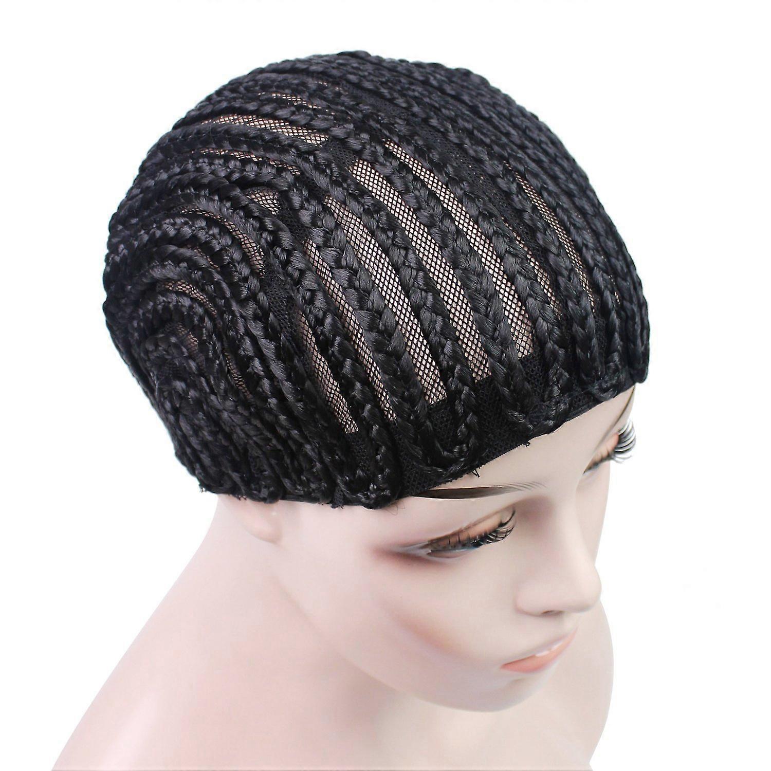 Crochet Braid Cap with Prebraided Cornrow Base for Fast and Easy Wig Making