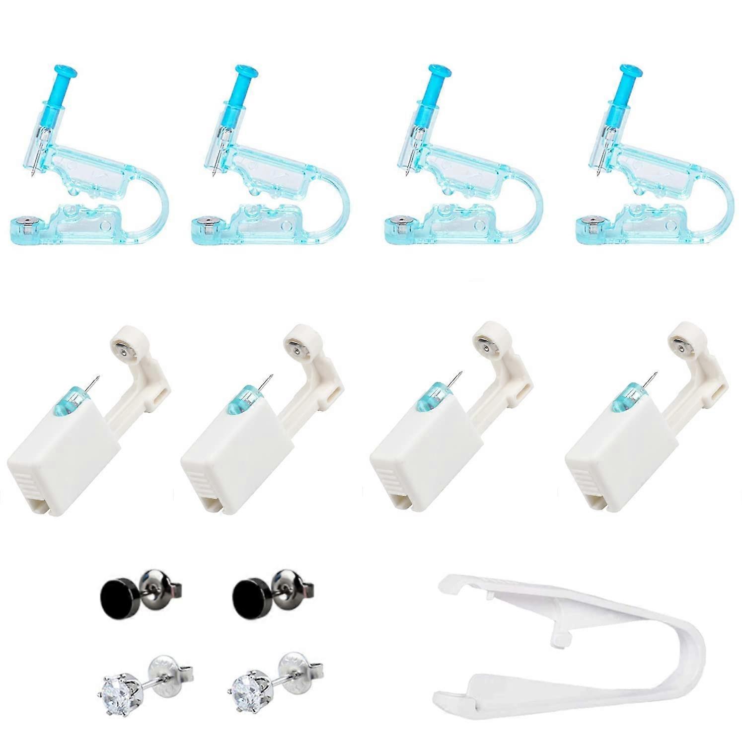 Nose Piercing Gun Kit with Ear Studs, Easy OneHand Operation, Precise Alignment for Women