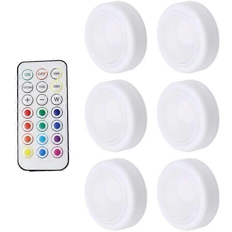 INF LED Spotlight Set  6 stylish lights with 2 handy remote controls