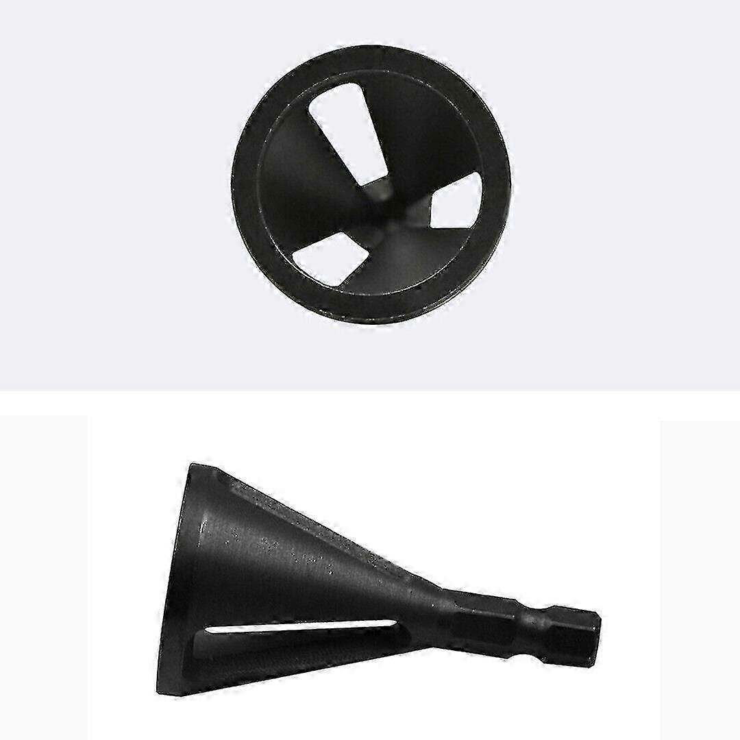 Deburring External Chamfer Tool Steel Remove Cutting Burr Drill Bit Blk .(black)(1pcs)