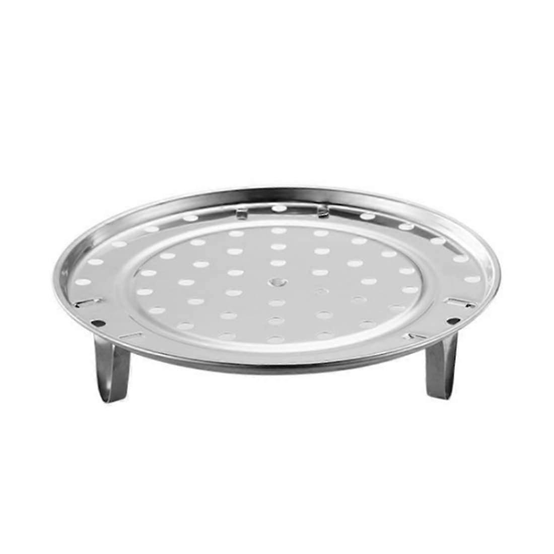 Stainless Steel Steamer Rack 9.5 Inch Stackable Round Tray for Pressure Cooker Vegetables 2 Pack