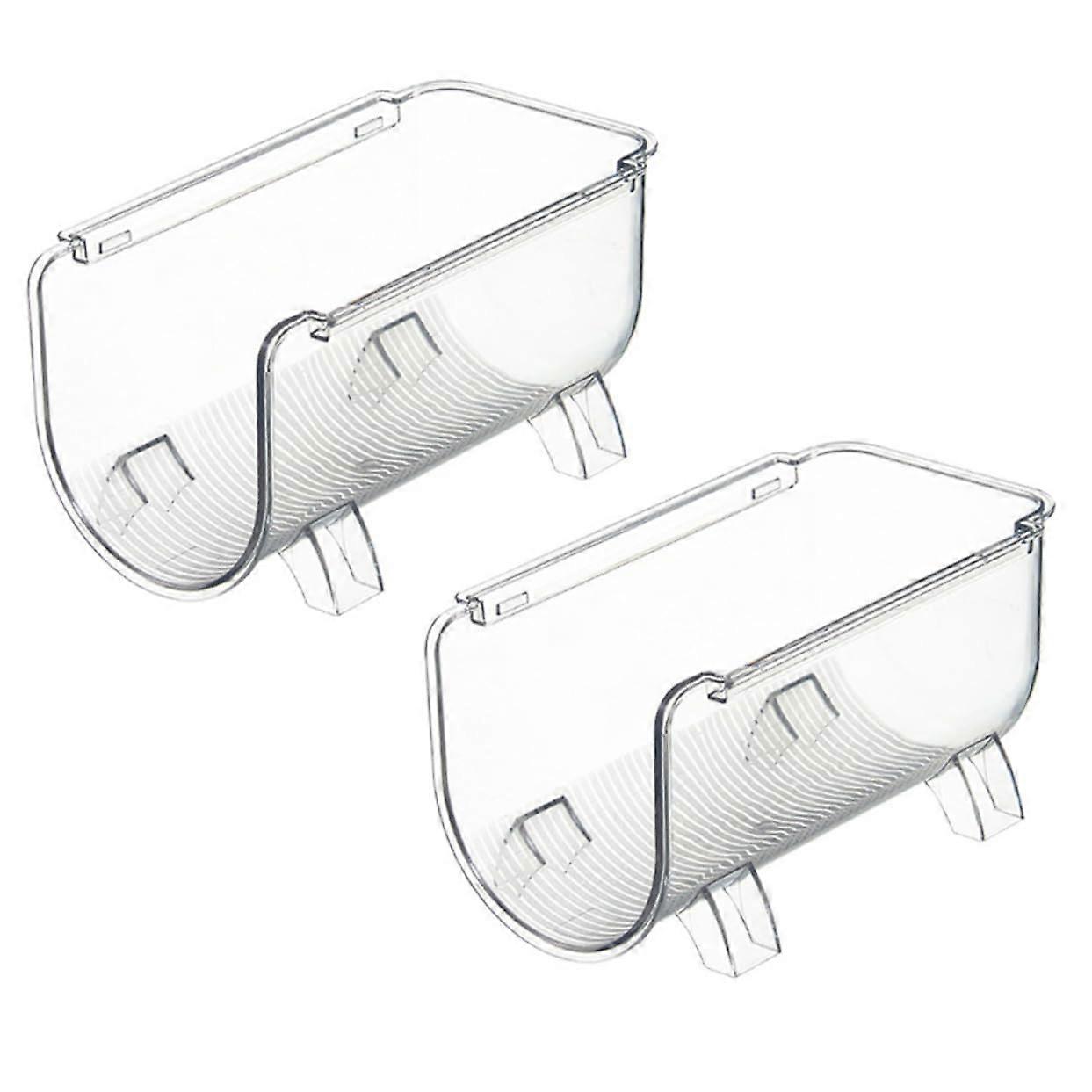 2Pcs Stackable Water Bottle Organizer Rack for Fridge and Kitchen Cabinet Storage