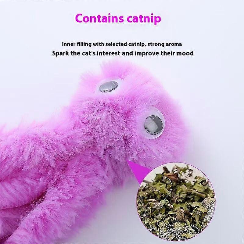 Catnip Cat Toy 3 Pack  Interactive Plush Kicker with Crinkle Sound for Indoor Kitten Exercise