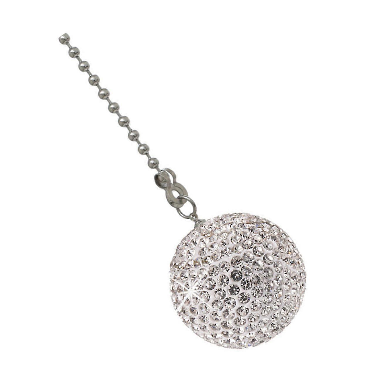 Rhinestone Ceiling Fan Pull Chain with Crystal Ball Decoration, Multiple Lengths, Easy Install