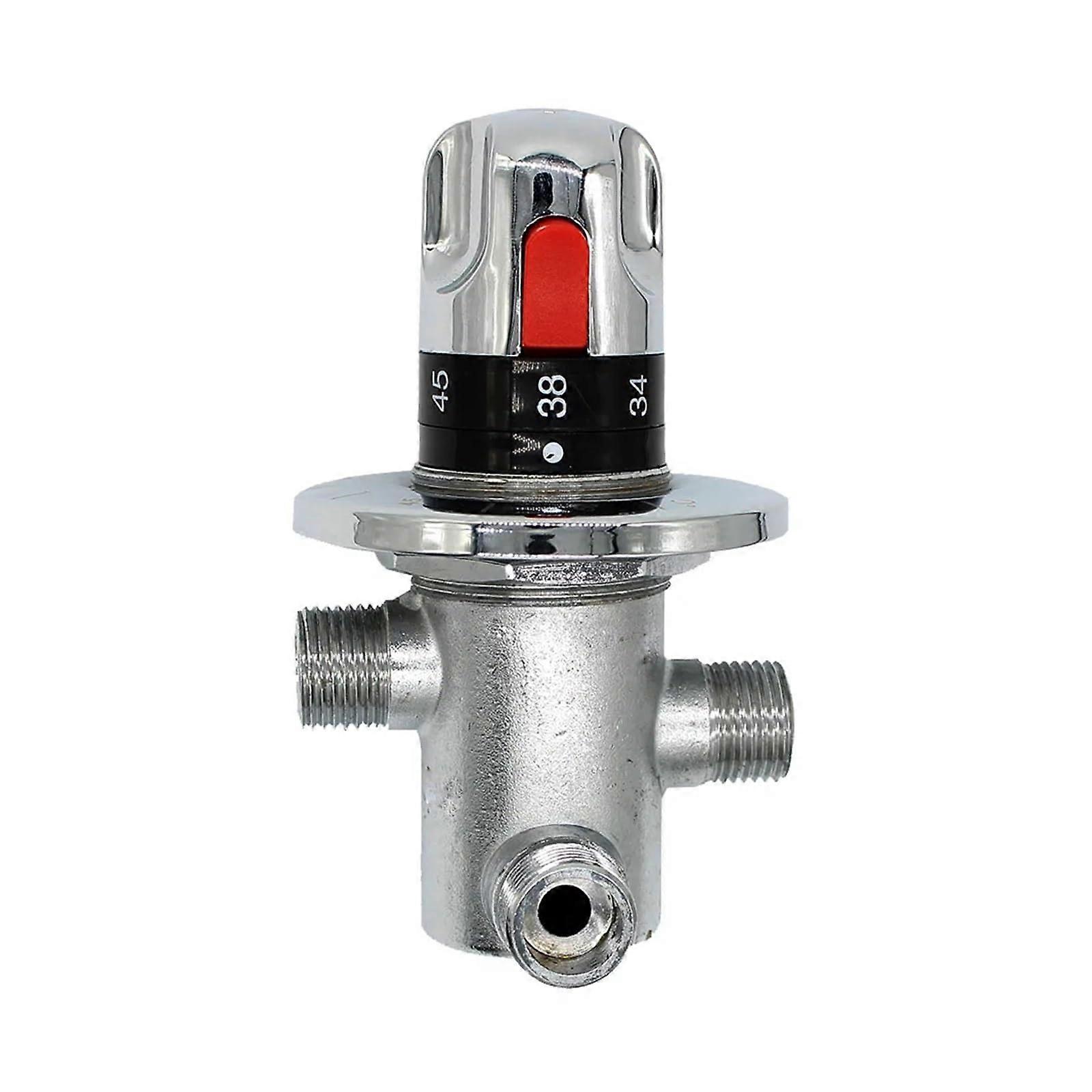 Brass Thermostatic Mixing Valve for Solar Water Heater with Precise Temperature Control Ref: 2295