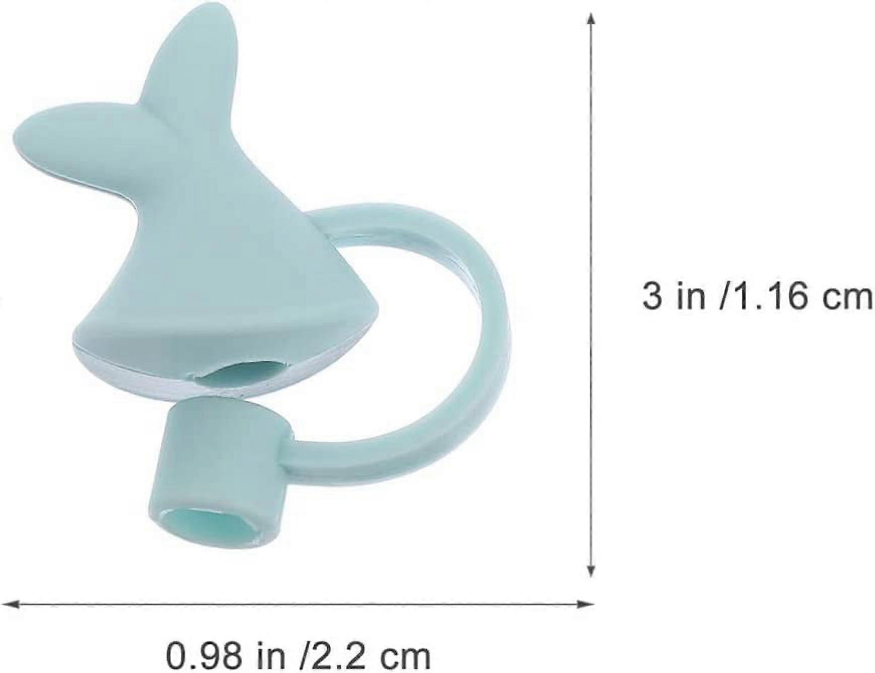 Straws Tips Covers Silicone Tips Covers Fish Tail Shaped Reusable Drinking Tips
