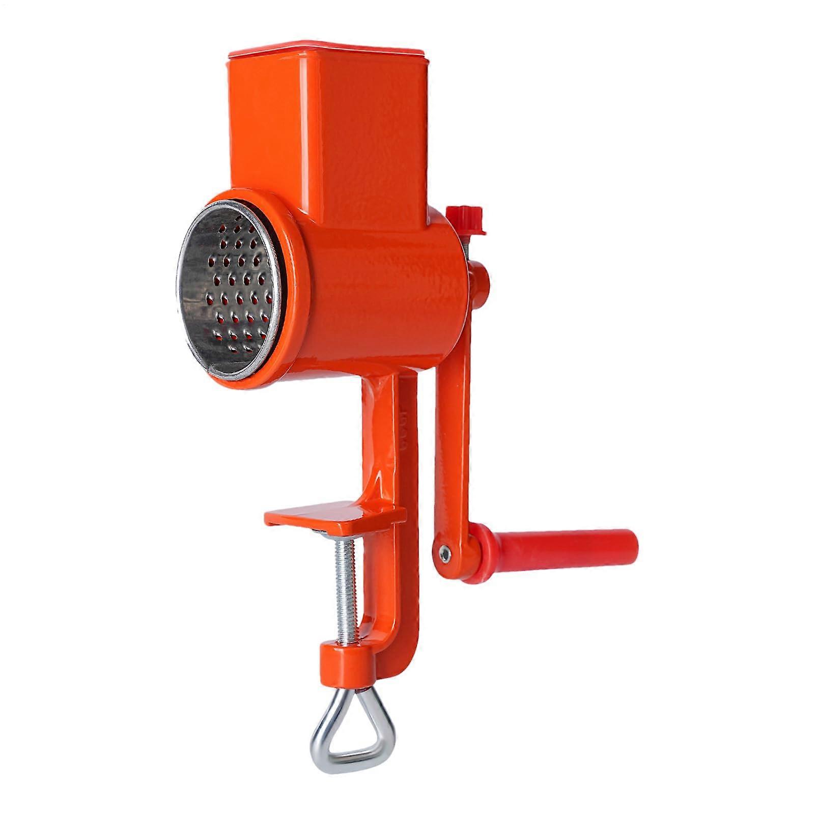 Manual Cheese Grater with Ergonomic Grip and Adjustable Settings for Nuts Grains Corn Pepper