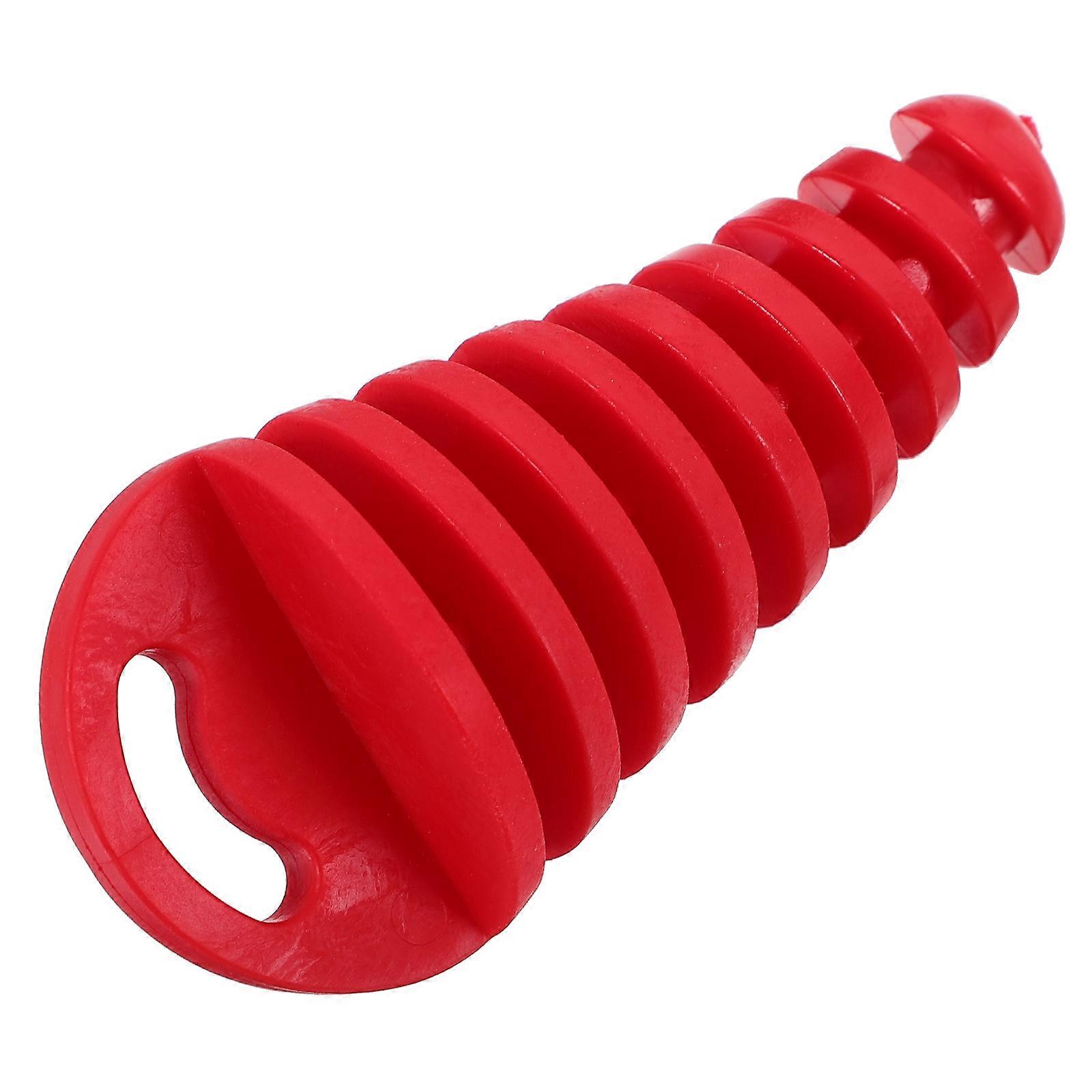 Motorcycle Plug Wash Plug 4Pcs Waterproof Modification Accessory For Off-Road Motorcycle Red PVC