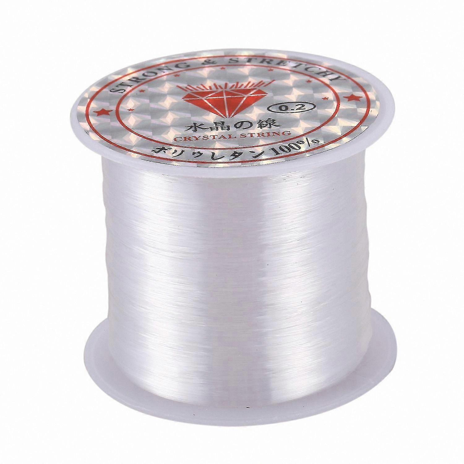 0.2mm Thin Clear Nylon Beading Thread for Fishing and Crafting