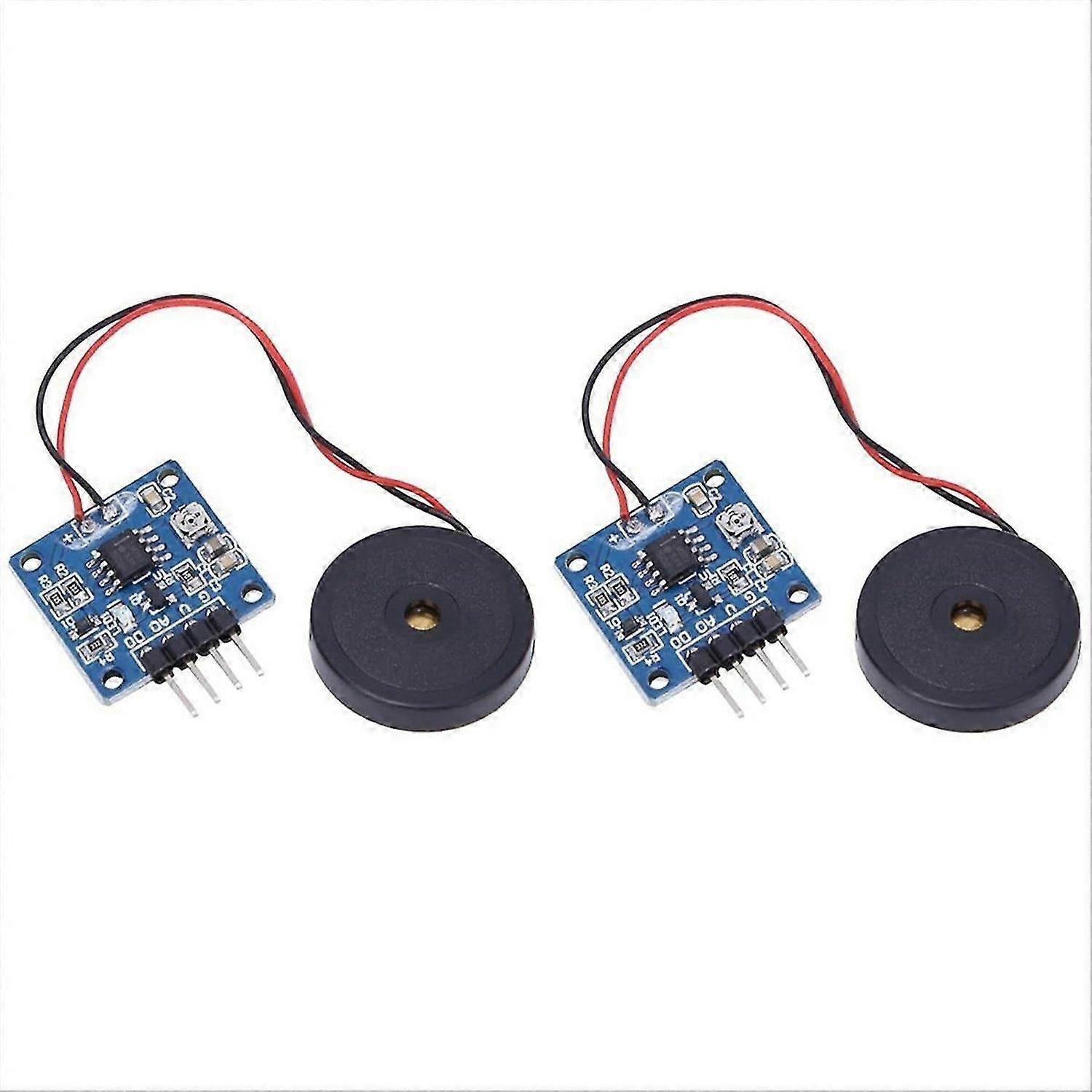 2PCS Piezoelectric Vibration Tapping Sensor Module Vibration Switch Module Mini Vibration Motors Min