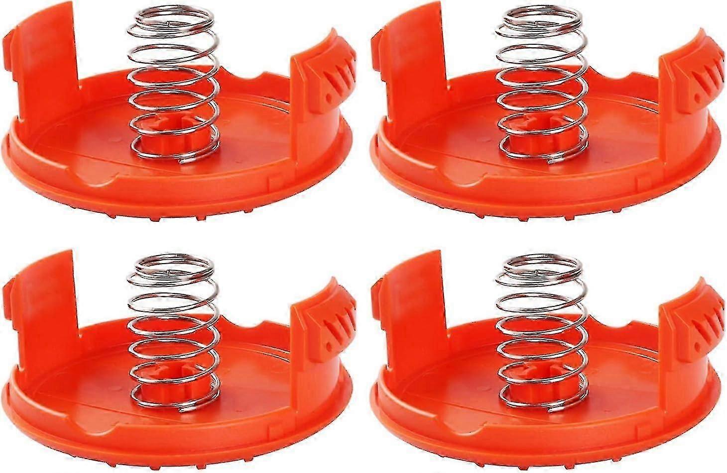 4pcs Spool Caps + 4pcs Springs Replacement Parts Accessories Compatible With String Trimmers