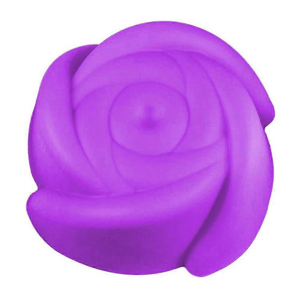 Silicone Bakeware 8Pcs Rose Flower Shape Muffin Cups Kitchen Use Assorted Color Heat Resistant Baking Tool