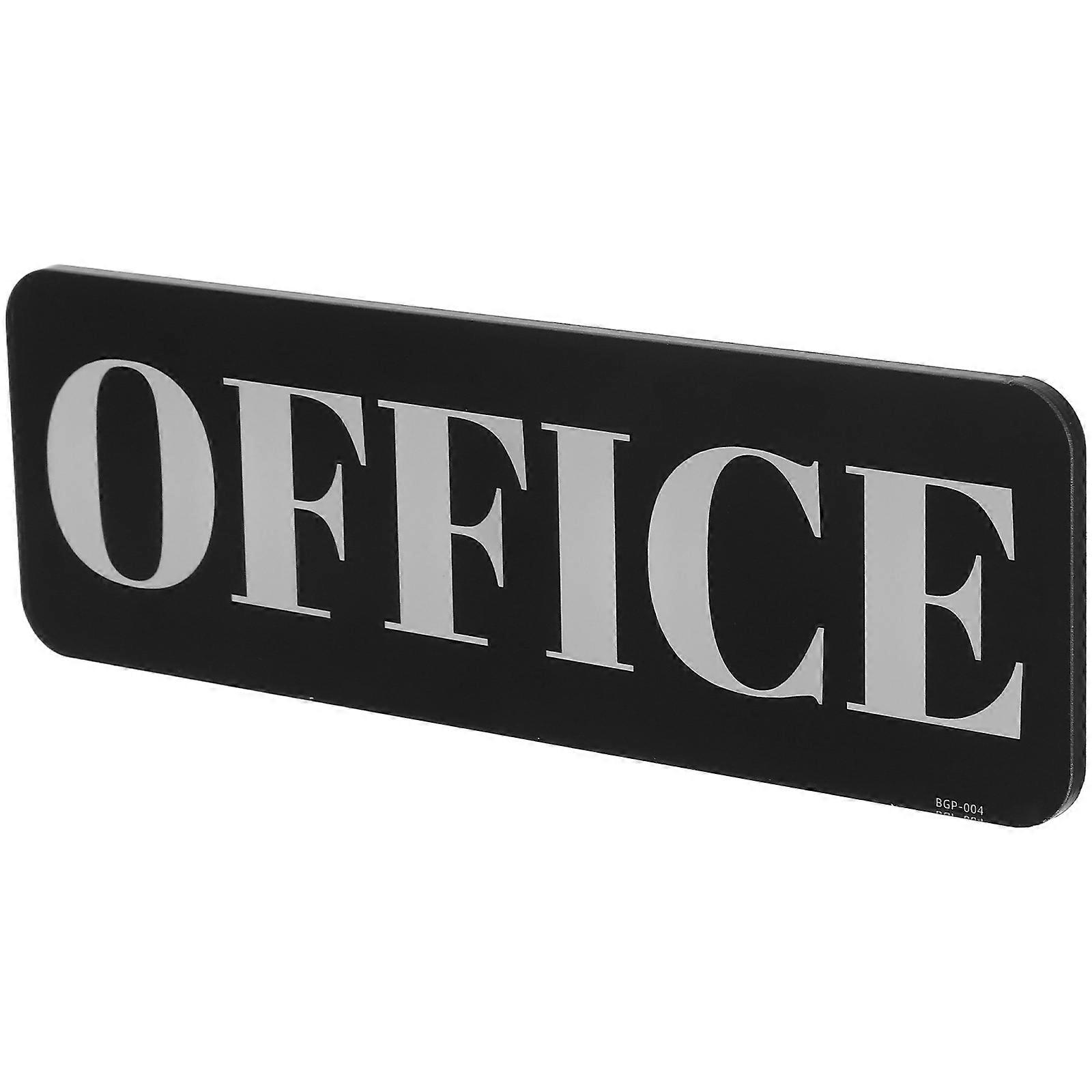 Self Adhesive Office Door Sign Acrylic for Workspaces