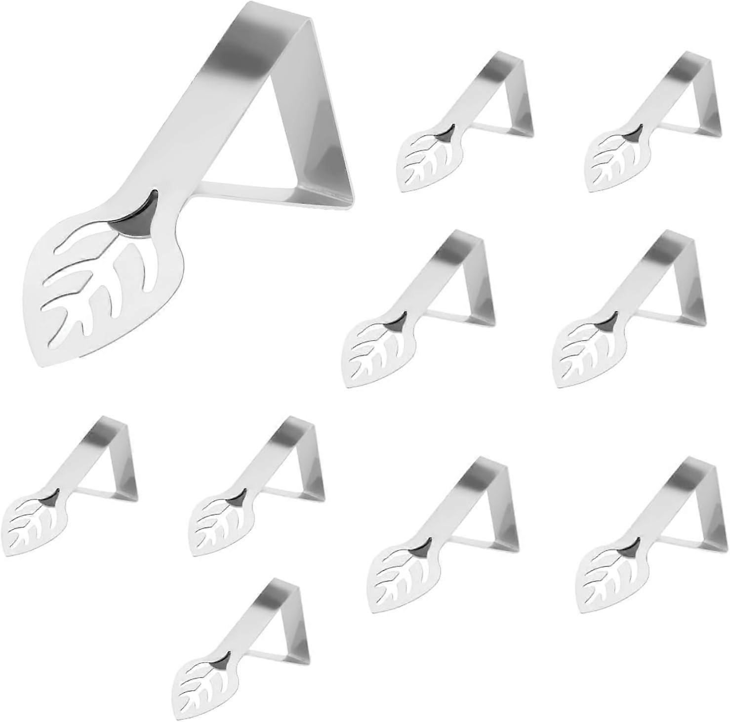 Tablecloth Clips, 10-Pack, Leaf-Shaped Tablecloth Clips