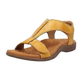 Willtoo Orthowalkway damessandalen, Shoeshome comfortabele orthopedische sandalen, damessandalen met voetboogondersteuning, comfortabele wandelschoenen voor verlichting, geel, maat 10