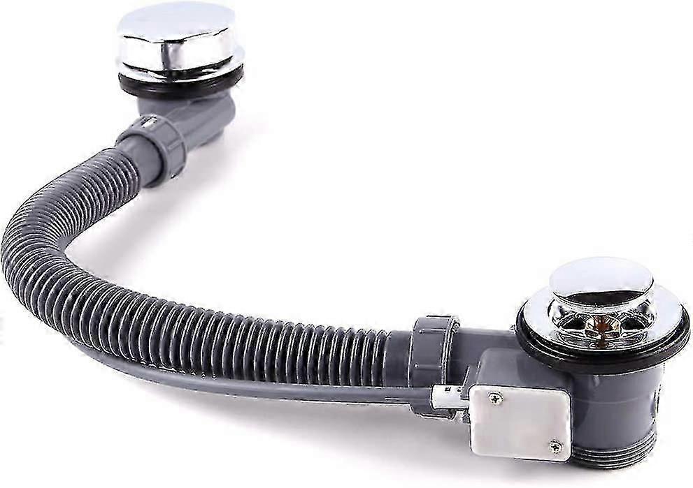 Chrome Bath Drain With Overflow And Waste Plug