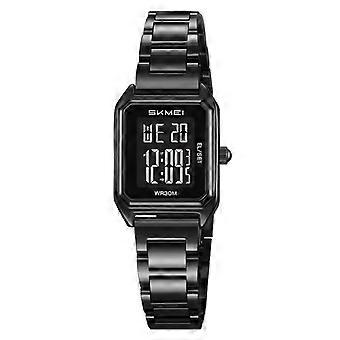 Small Women Electronic Watch, Style: Black Case Black