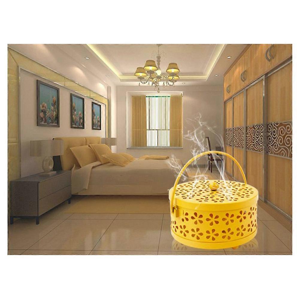 Yellow Metal Box for Use Handle Case