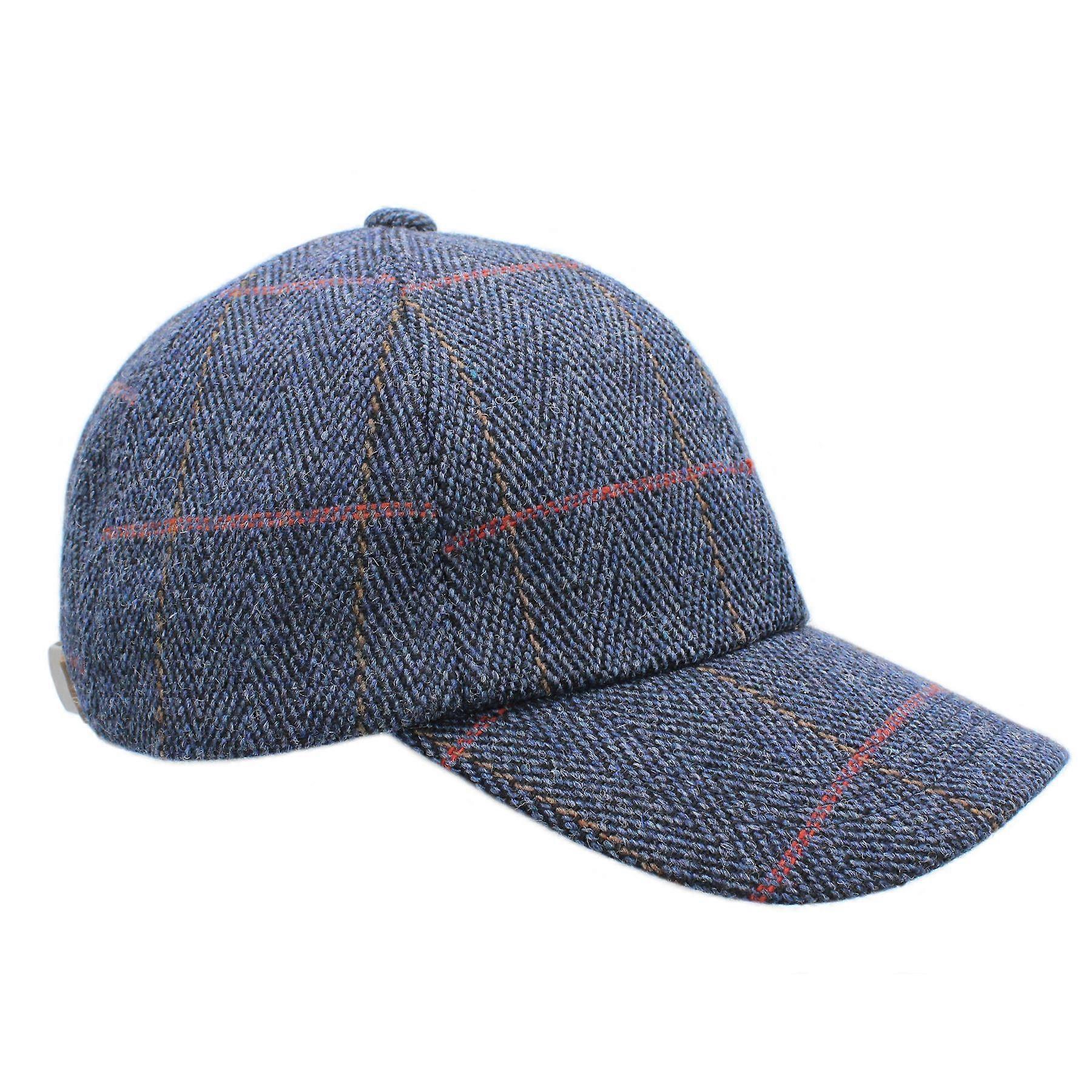 Callow Derby Tweed Baseball Cap ZH286 Bilberry