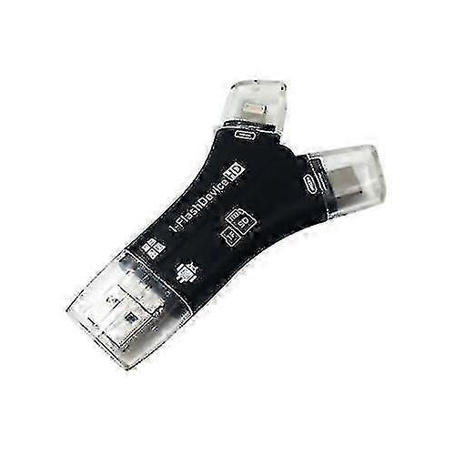 4 In1 Usb I-flash Drive Hd Micro Sd Tf Card Reader compatible with Ipad Iphone Android Pc &h