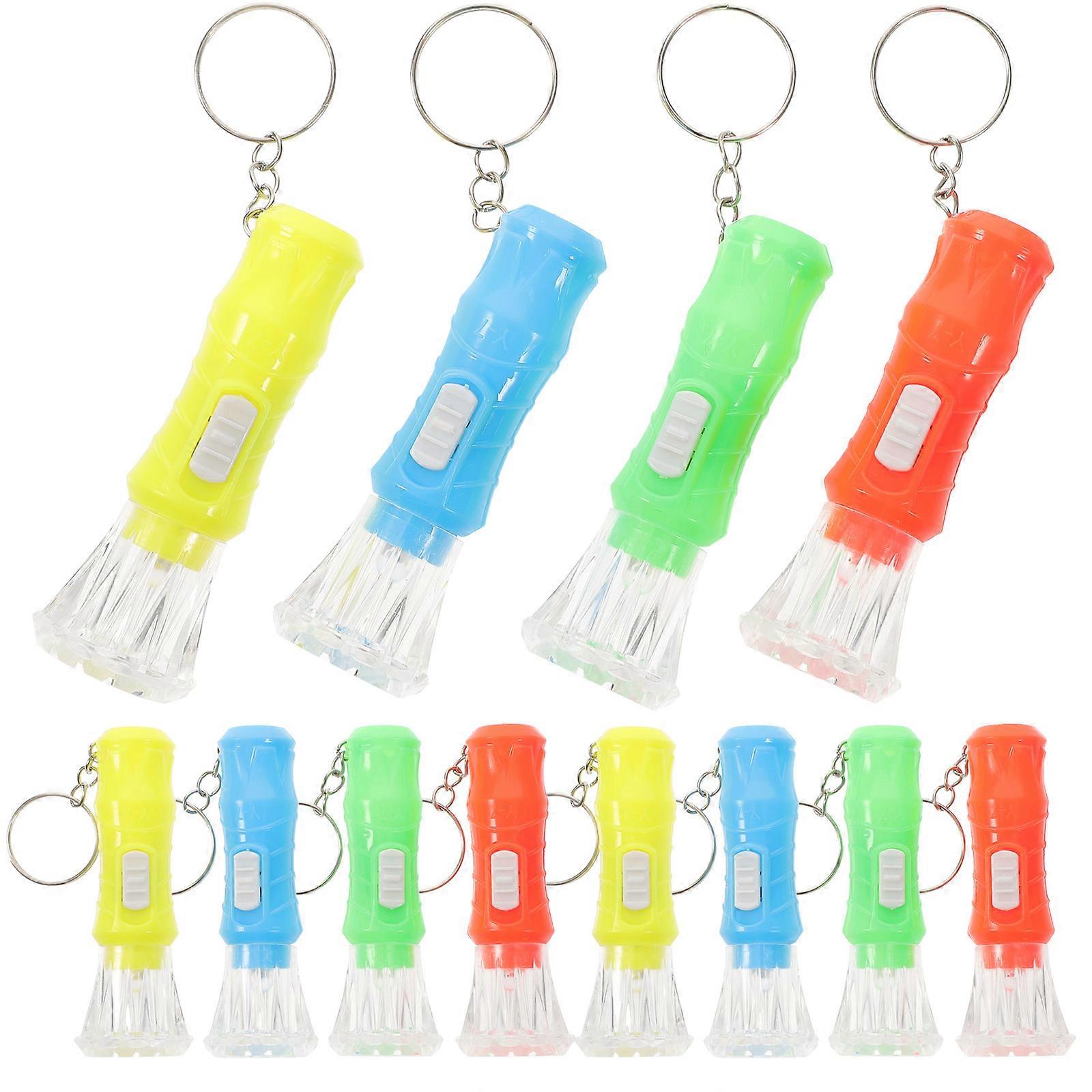 100pcs Mini Flashlights Keychain Small Torch Keyring Portable Keychain Light
