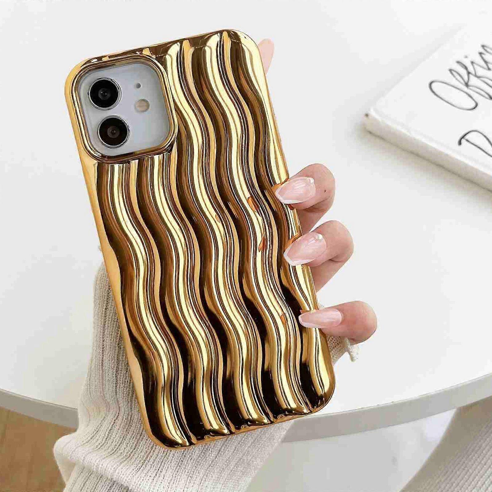 3D Water Wave Texture Case For iPhone 13 Pro Max