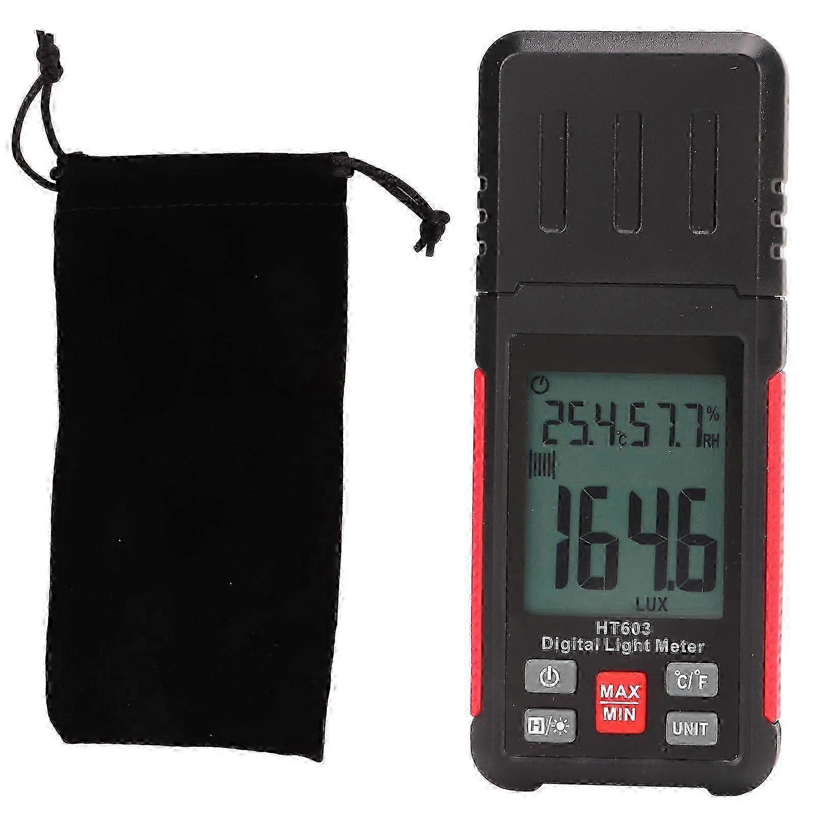 Digital Light Meter Professional High Accuracy Quick Response Luxmeter Large Range Brightness Tester Illuminometer