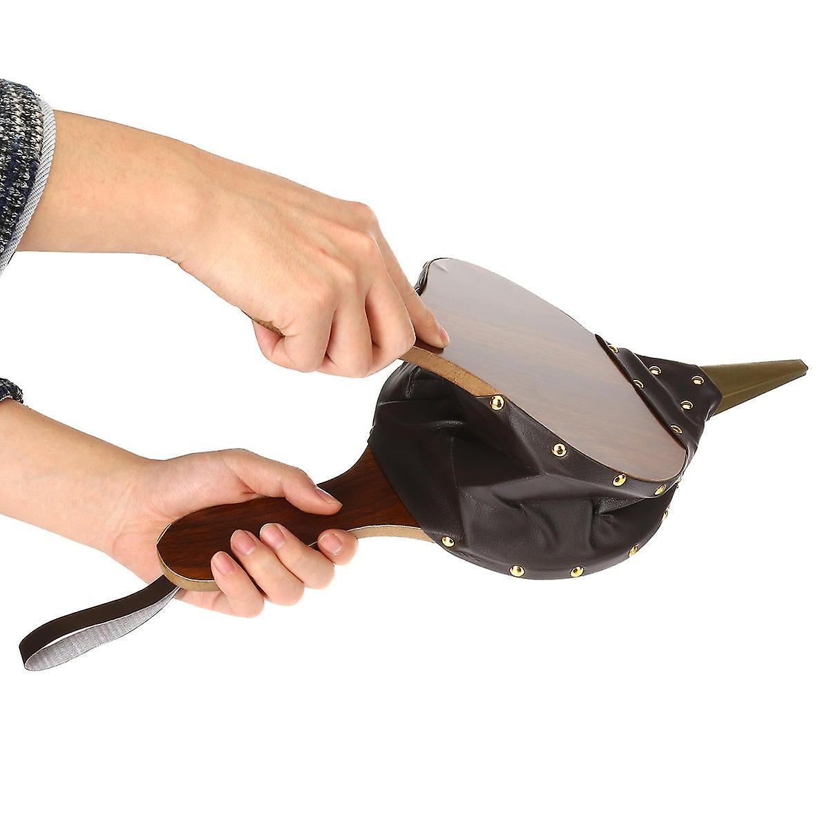 Träbälg Öppen spis Luftfläkt Handbälgpump för Fireside Tools