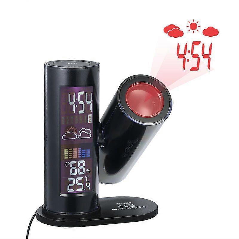 LED wake-up and projection, digital clock and LCD display