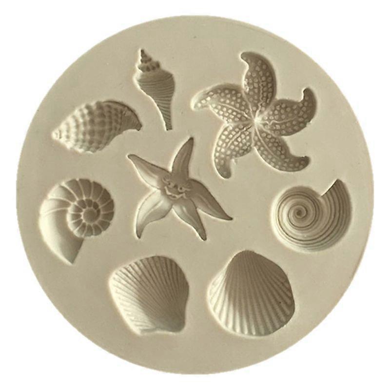 Conch Starfishs Shell Shape Silicone Cake Mold Candy Bakeware Decorating Tool JIKAIX