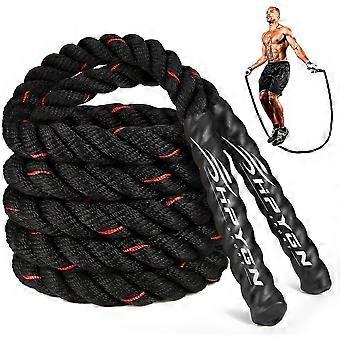 Corde à sauter SDIGV, cordes à sauter lestées pour hommes femmes, corde à sauter lourde de 2,8 lb 3 lb 5 lb pour l’exercice, cordes à sauter pour adultes pour l’entraînement à domicile, améliorer la force