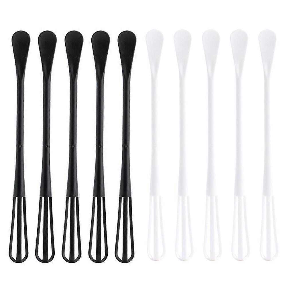Hand Whisk Double-Headed Egg Stirring Tool Manual 10Pcs Plastic Set