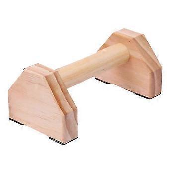 Pine Solid Wood Push-Up Non-Slip Handle Stand Wood 150KG Household Fitness Equipment compatible with Push-Up Strength Training 30cm