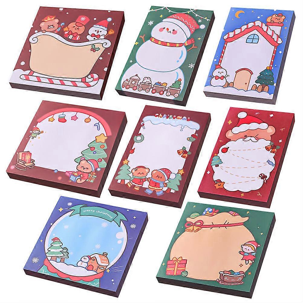 Daily Use Memo Pad Cartoon with 8Pcs Multi-Function Note Stickers