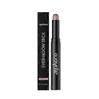 Zephoco Mocha Brown Shiny Eyeshadow Stick, natürliche Farbe, leicht aufzutragen, perlmuttartig, praktischer Lidschattenstift für den täglichen Gebrauch