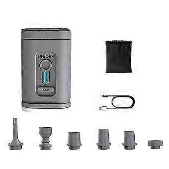 Mini-Funk-Elektro-Luftpumpe für aufblasbare Artikel, wiederaufladbare Vakuum-Aufbewahrungsbeutelpumpe, tragbarer Aufblas- und Ablasshahn für Camping-Luftmatratzen