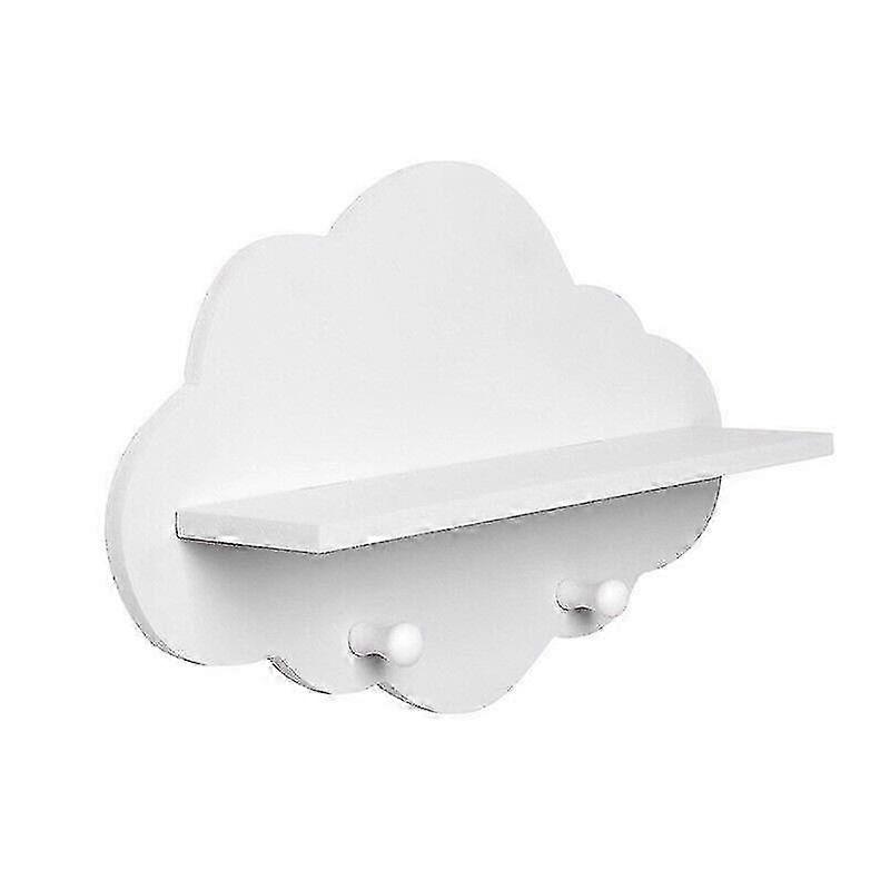 Creative Cloud Shape Pvc Storage Organizer Wall Hanging Hooks Floating Shelf Storage Holders Wall M