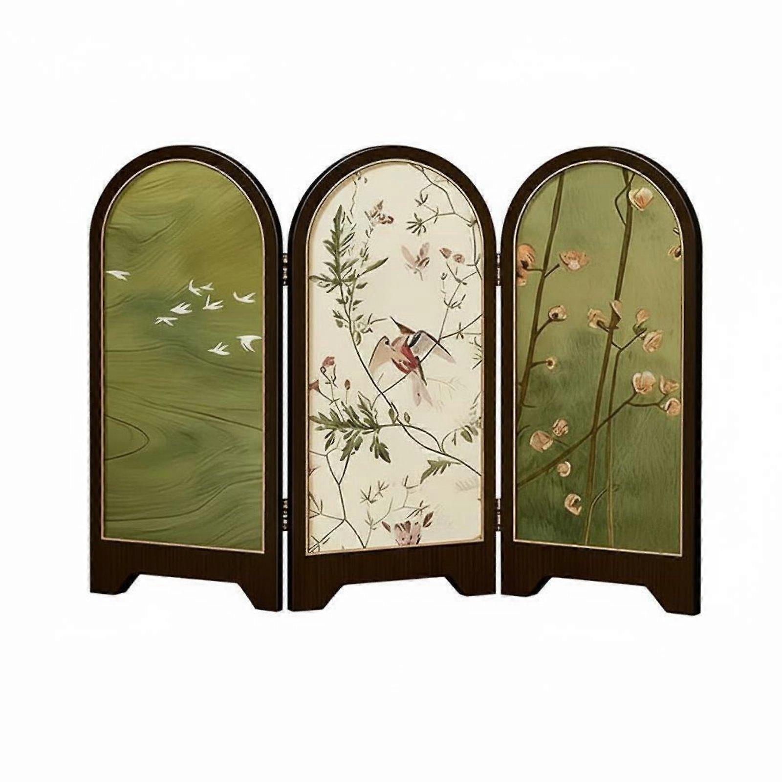 Chinese Style Table Screen Retro Influenced Miniature Folding Screen Elegant