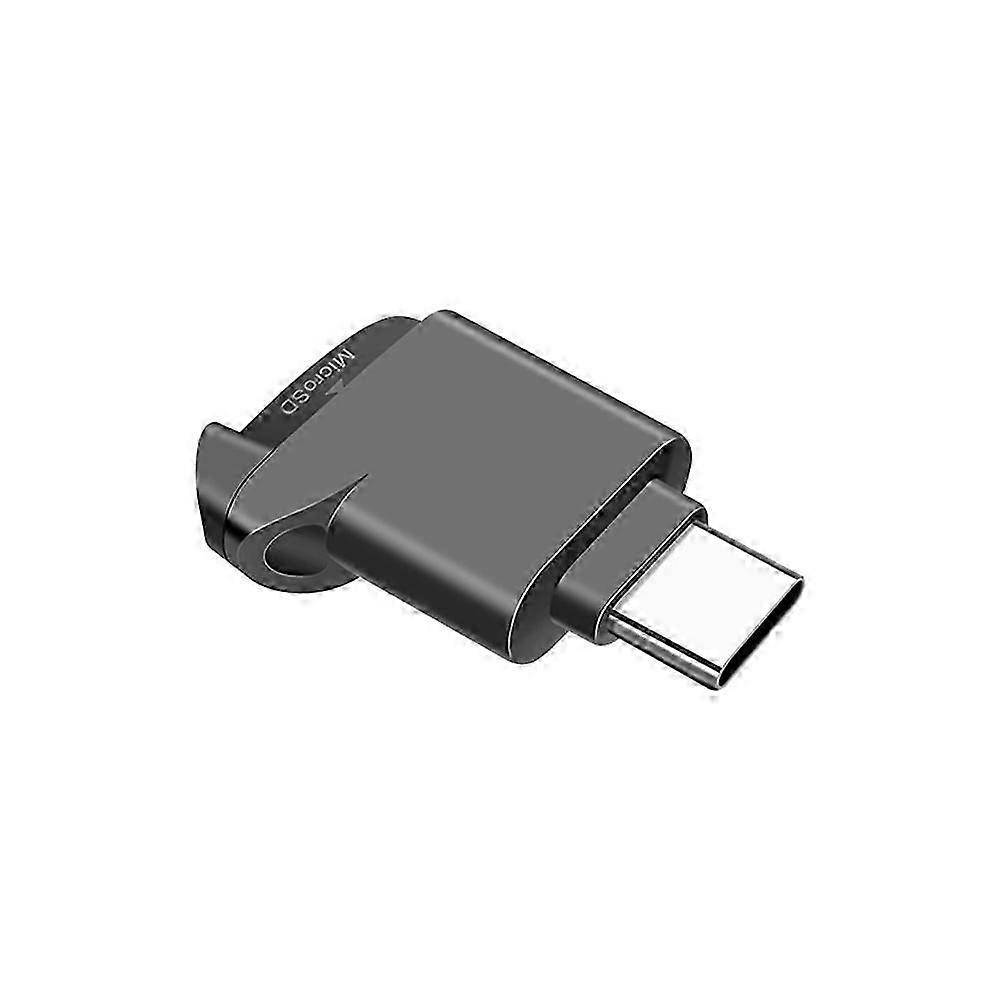 Type-C 2.0 Mini TF Card Reader External Storage Portable USB-C Adapter Compact and Stretchable Design for Data Transfer