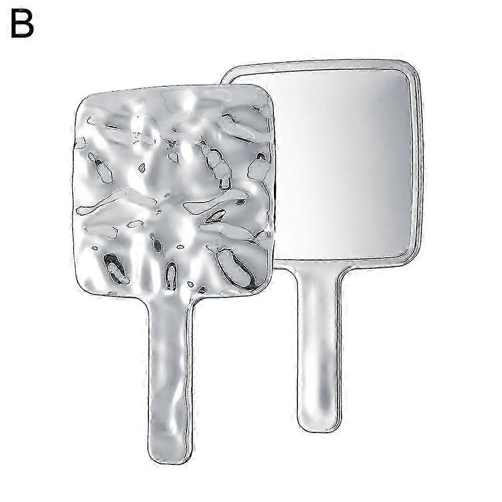 Square Handheld Makeup Mirror Home Retro Mirror