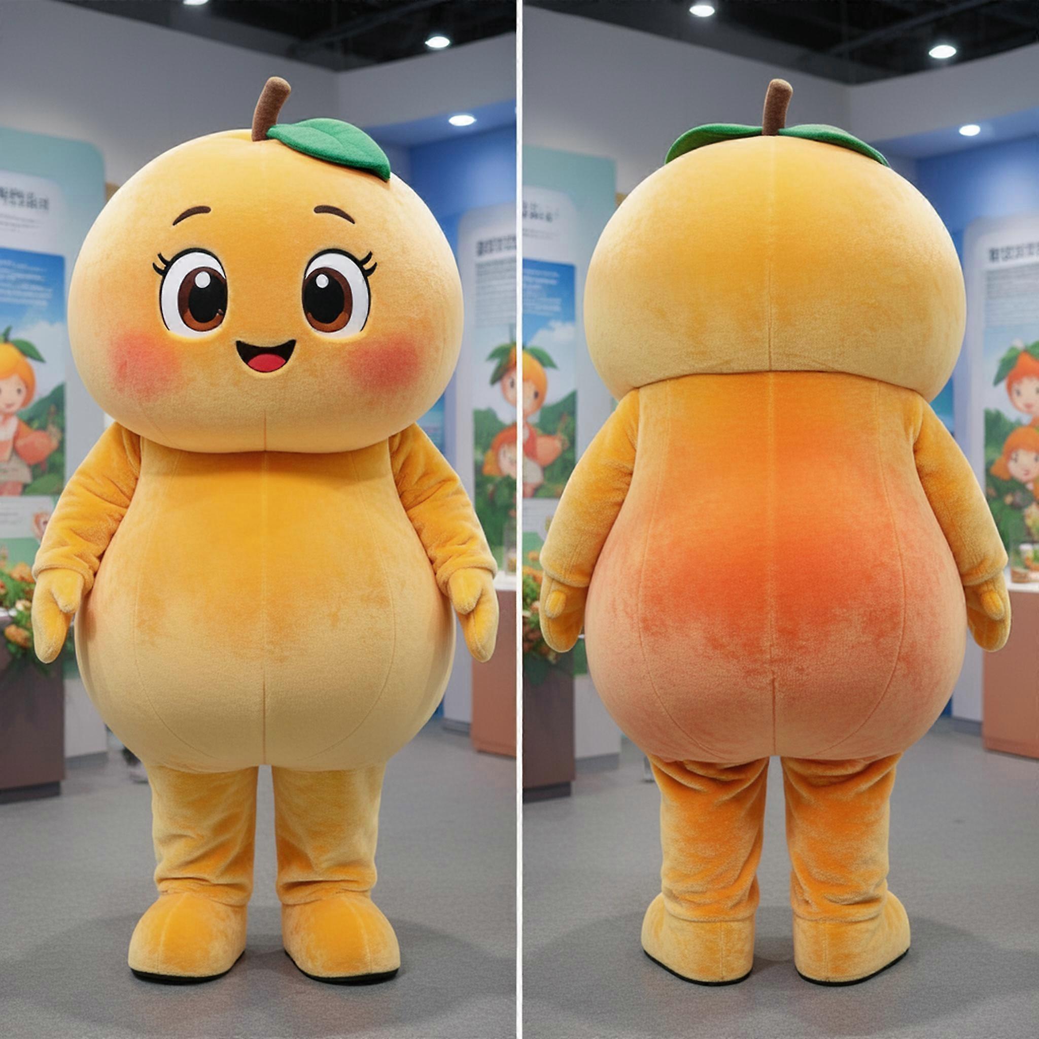 MASTICOT Golden Yellow Rounded Apricot Mascot