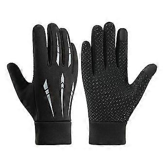 Winter-Radhandschuhe für Herren, Touchscreen-Handschuhe, winddicht, warm, warm, zum Laufen, Skifahren und Radfahren
