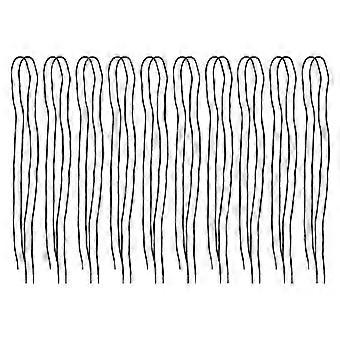 10 Pairs Boot Laces 120cm Black Pure Color Simple Style for Men and Women
