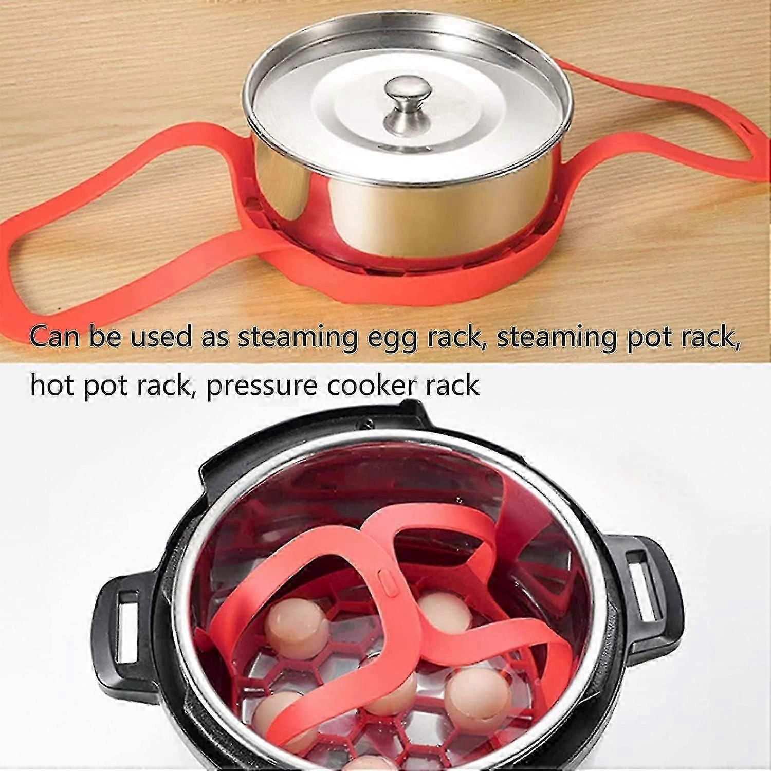 egg steamer silicone bakeware sling steamer insert with handle