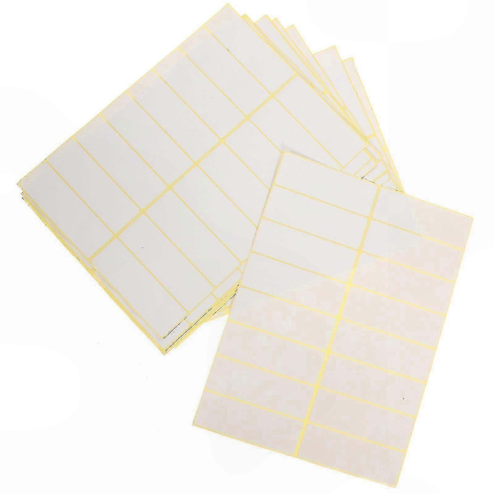 Label Stickers, 30 Sheets, Small, White
