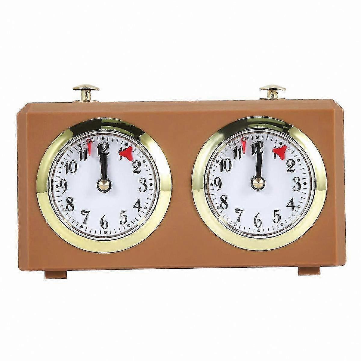 Chess Game Timer Mechanical Analog Chess Clock No Battery Needed