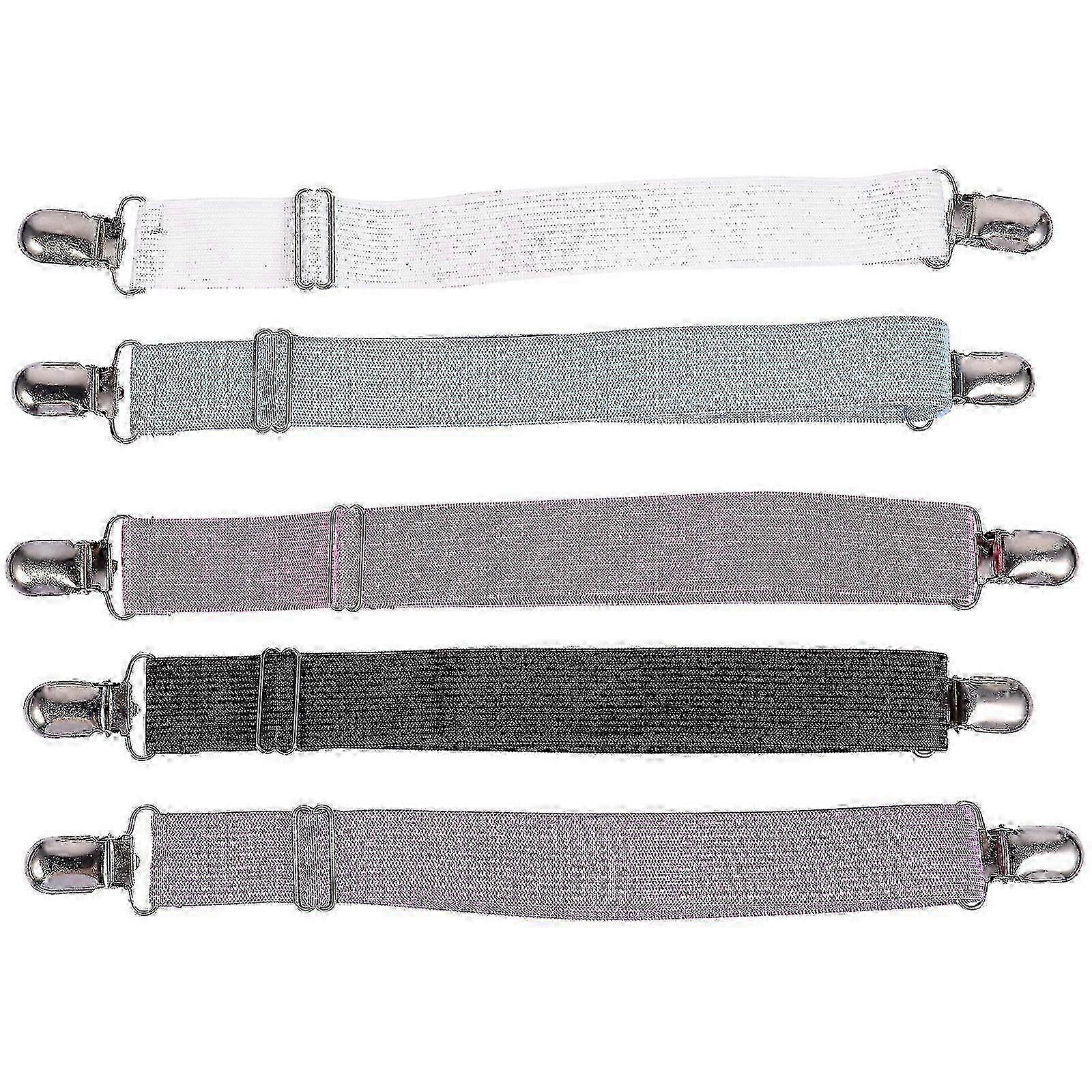 5pcs Adjustable Bed Sheet Strap Clips Elastic Mattress Sheet Fasteners Holder