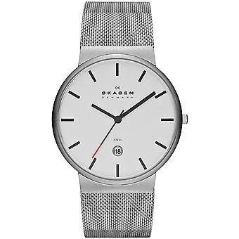 Skagen Ancher kvarts analog mann klokke med SKW6052 rustfritt stål armbånd