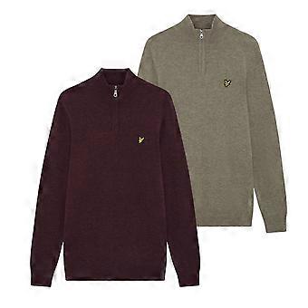 Lyle & Scott Mens Big & Tall Quarter Zip Knitwear Jumper