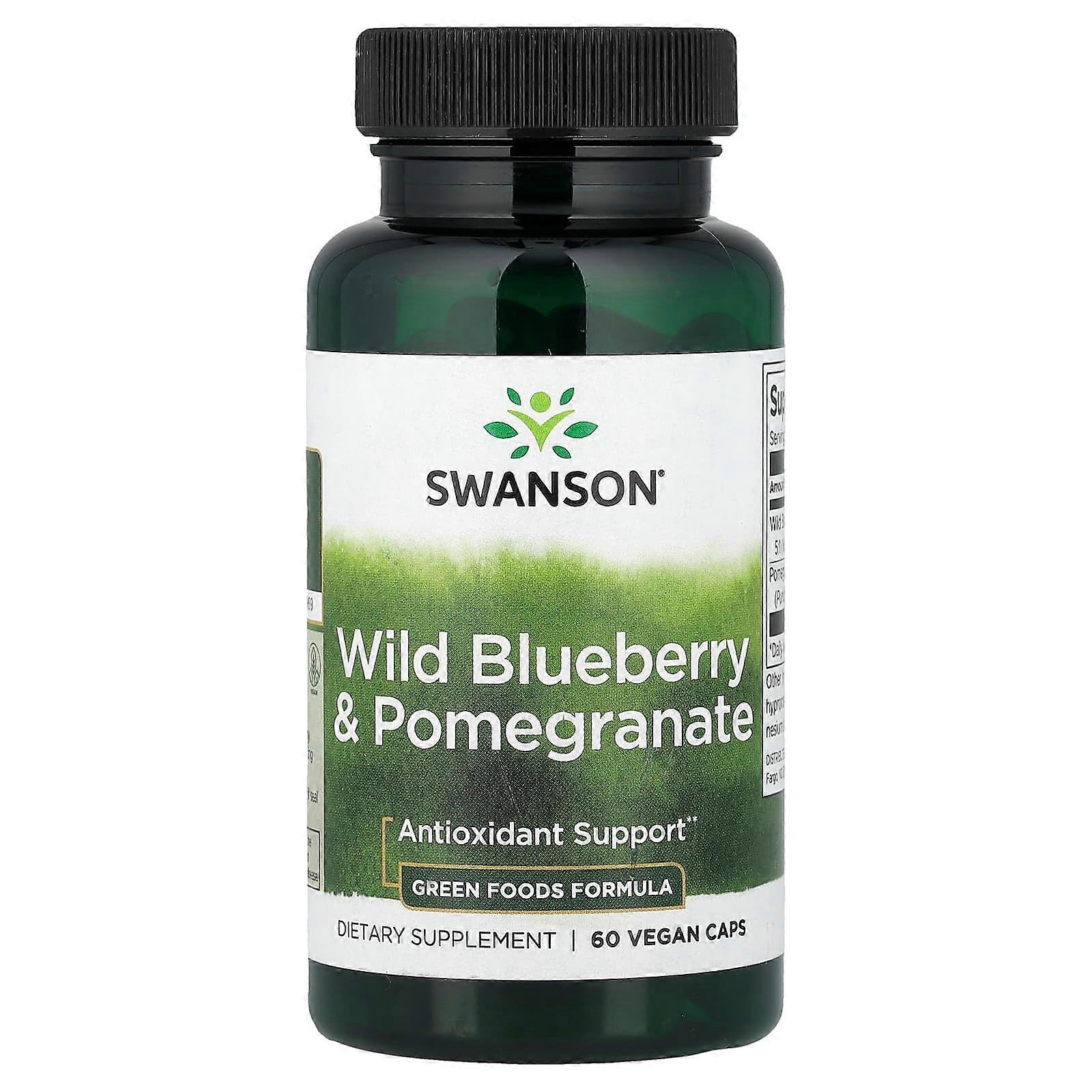 Swanson, Wild Blueberry & Pomegranate, 60 Veggie Caps